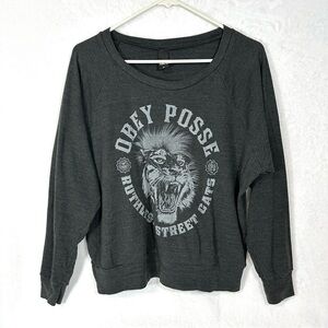 Obey Graphic Long Sleeve Top